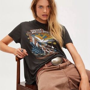 NEW Free People Lynyrd Skynyrd American Tour Tee